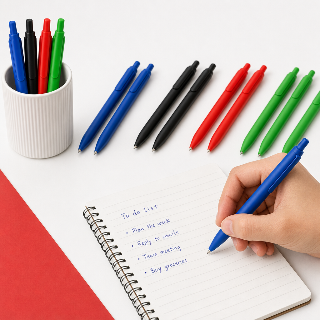 96 Pieces Gel Pens with Matte Finish and Arrow Tip, 0.7 mm, Assorted Colours, 12-Pack