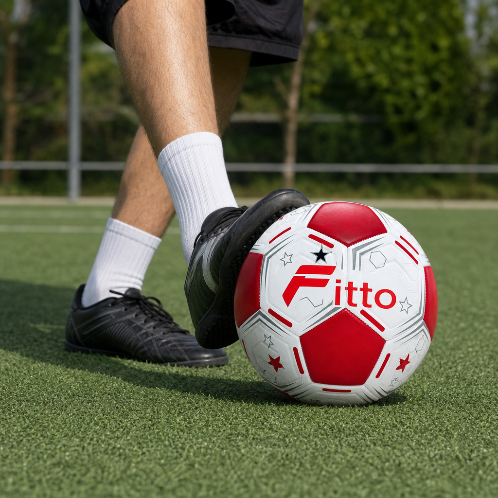 72 Pieces Football Size 5, White Ball with Coloured Panels for Training, Practice and Recreational Play