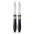 120 Pieces Kitchen Knives Set, 3 Inch, Plastic Handle, Black and Silver, 2 Pieces