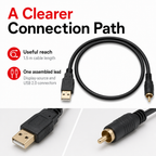 144 Pieces HDTV to USB 2.0 Video Capture Cables, 1.5 m