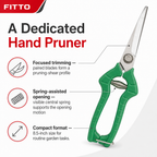 72 Pieces Garden Pruning Shears, Heavy Duty Hand Pruner, 8.5-Inch Green Secateurs, 1 Piece
