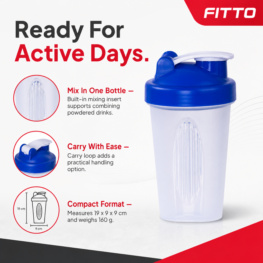 96 Pieces Protein Shaker Bottle with Mixing Insert and Carry Loop, 19 x 9 x 9 cm