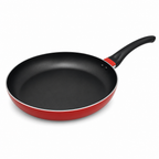 60 Pieces Red 32 cm Aluminium Non-Stick Frying Pan with Black Handle