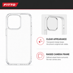 144 Pieces Crystal Clear Transparent Phone Cases for iPhone 14 Pro with Raised Camera Frame