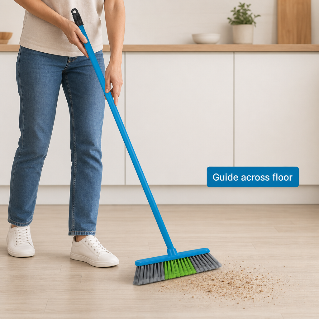 96 Pieces Angle Broom with Iron Handle, 120 cm, 1 Piece, Assorted Colour