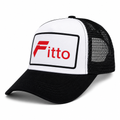 120 Pieces Black and White Dubai Trucker Cap with Curved Brim, Mesh Back, 1 Piece