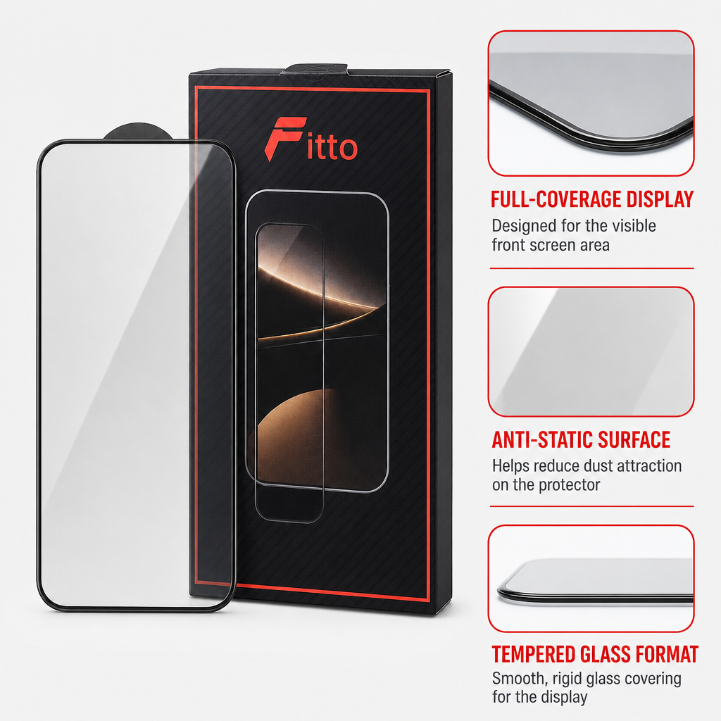 240 Pieces 9D Tempered Glass Screen Protectors for 14 Plus Handset, Full Coverage Anti-Static Dustproof Protection