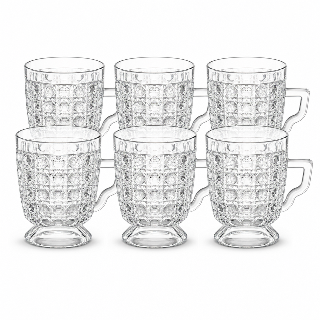 72 Pieces Glass Bowl Set, Clear, 6 Pieces for Serving Snacks, Desserts and Side Dishes