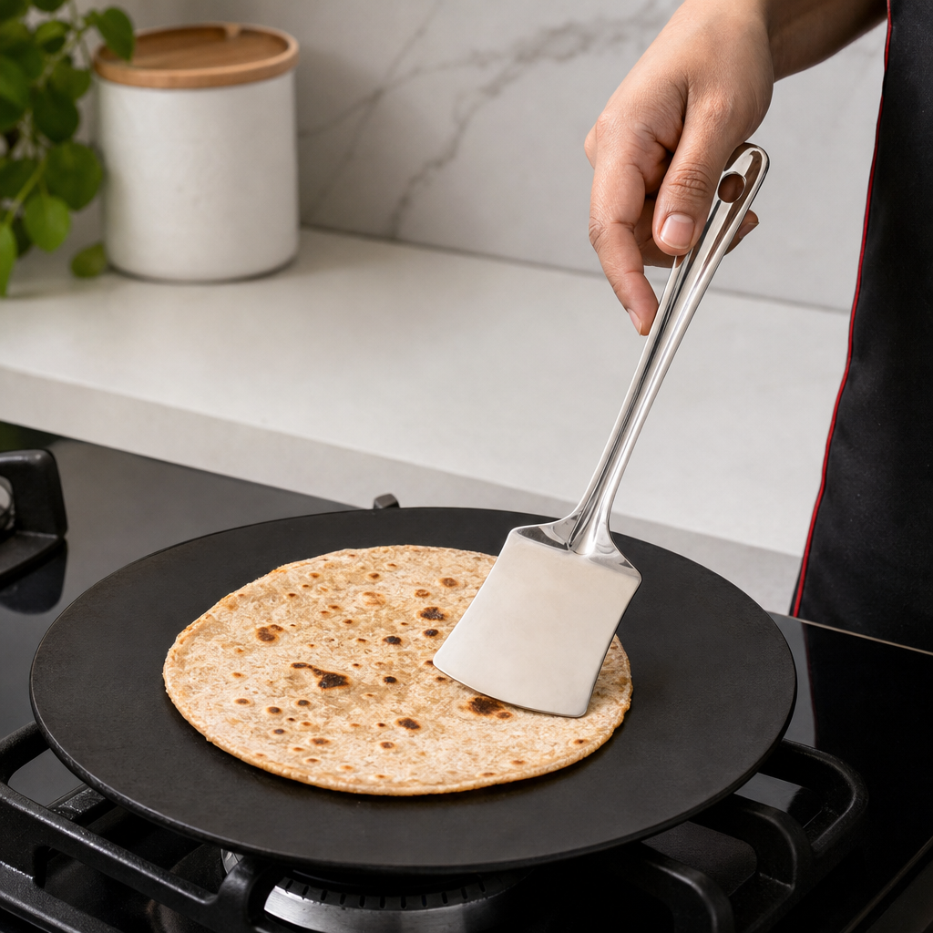 120 Pieces Stainless Steel Roti Turner, Size No. 6, 34 cm Long Flat Cooking Utensils