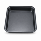 96 Pieces Square Cake Mold, Carbon Steel Non-Stick Bakeware, 27 cm, Black, 1 Piece