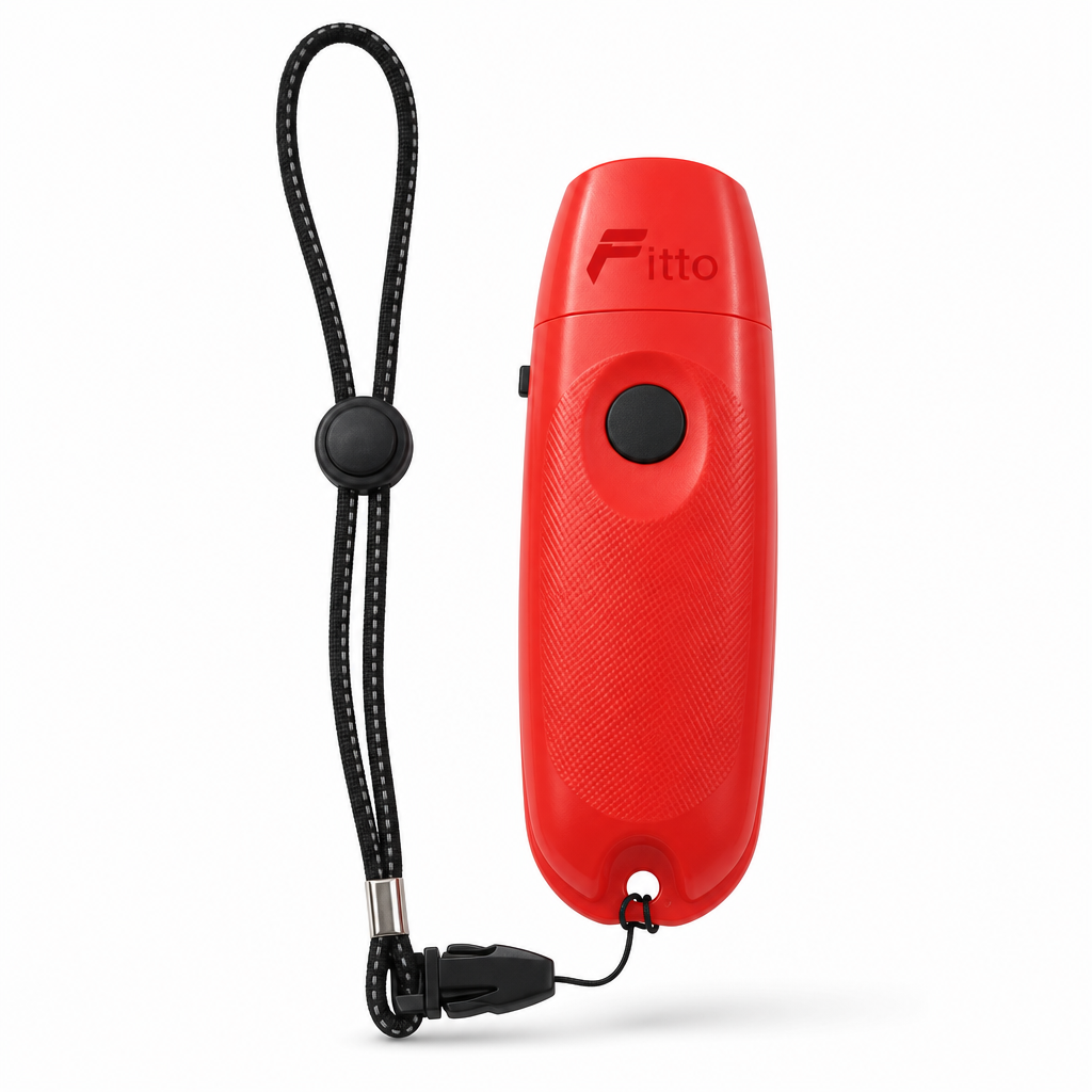 72 Pieces Electronic Sports Whistles with Lanyard, Red, 1 Piece