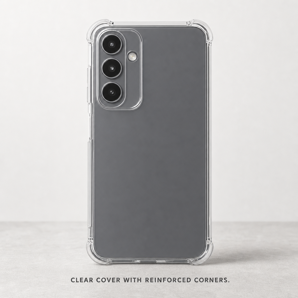 240 Pieces Clear Anti-Burst Protective Phone Cases with Reinforced Corners