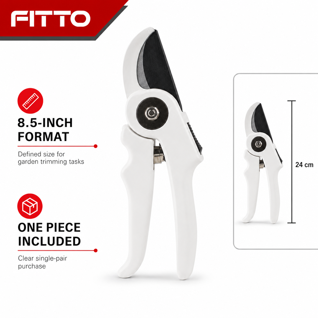 60 Pieces Garden Pruning Shears Heavy Duty, 8.5 Inch, White, 1 Piece
