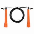 96 Pieces Jump Ropes for Cardio and Fitness, Black Rope with Orange Handles, Single Exercise Skipping Rope