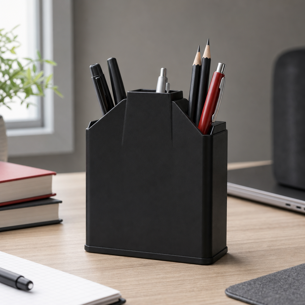 120 Pieces Desktop Pen Holder, Black Desk Organizers for Pens and Writing Tools, 1 Piece