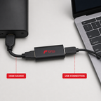 96 Pieces HDMI to USB Video Capture Adapters, Compact Black Signal Conversion Dongle, 1 Piece