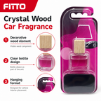 96 Pieces Car Air Fresheners, Crystal Wood Hanging Scent Diffuser, Pink, 1 Piece