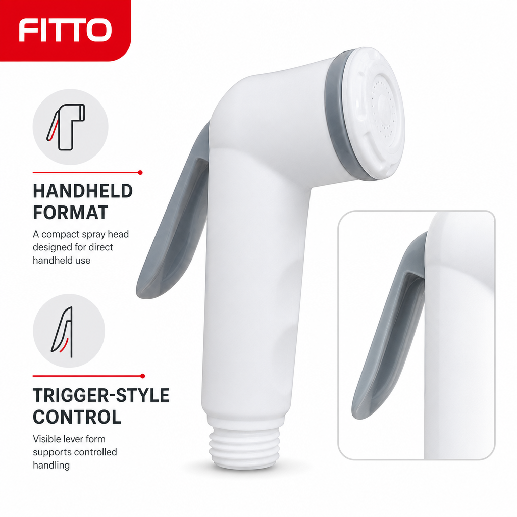 120 Pieces Handheld Bidet Spray Heads, White, Single Unit