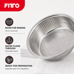 96 Pieces Stainless Steel Colander, 30 cm Round Kitchen Strainers for Washing and Draining Food