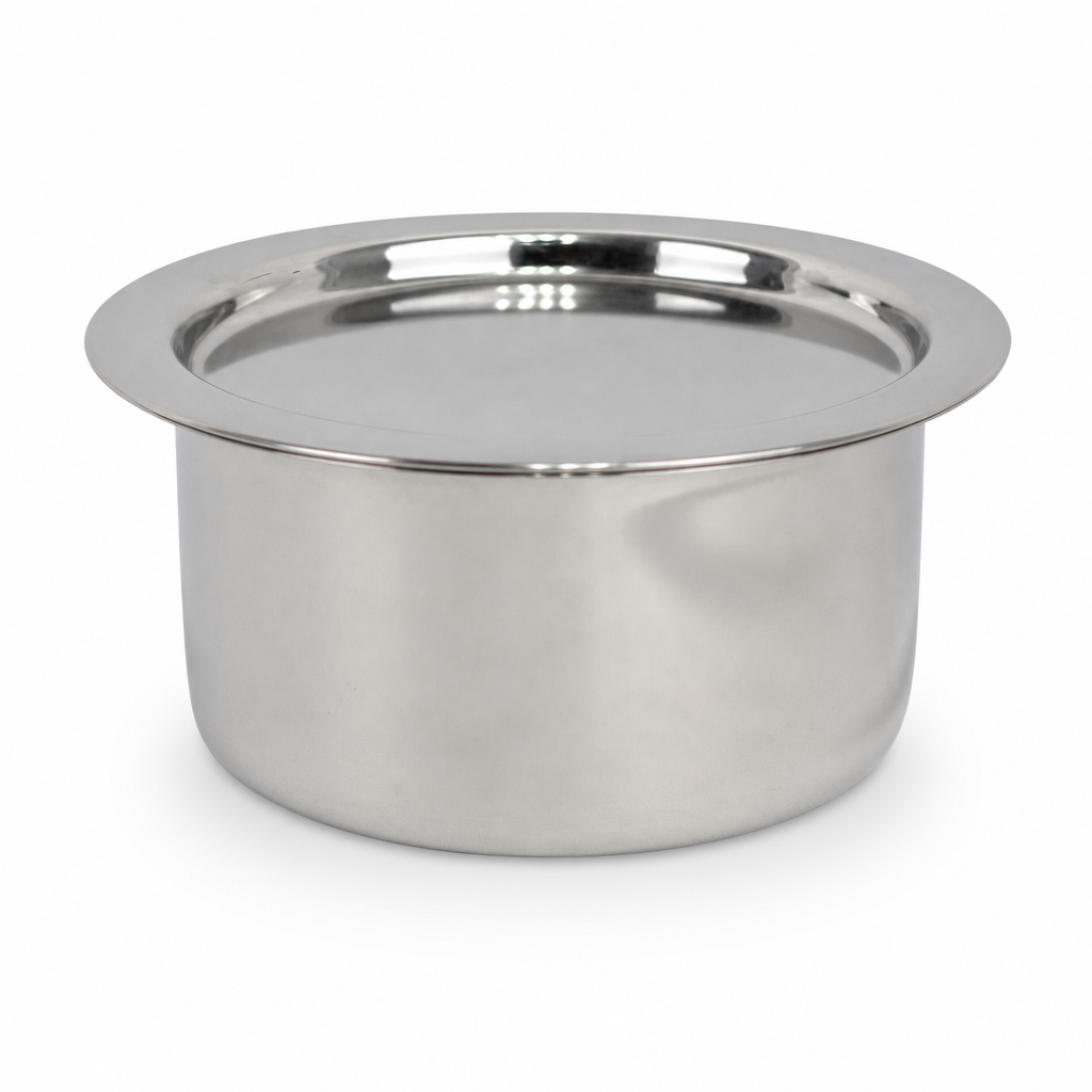 60 Pieces Stainless Steel Cooking Pan with Plain Bottom, 24 cm