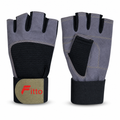 96 Pieces Gym Gloveses for Weight Lifting and Fitness, Grey and Black, Size M