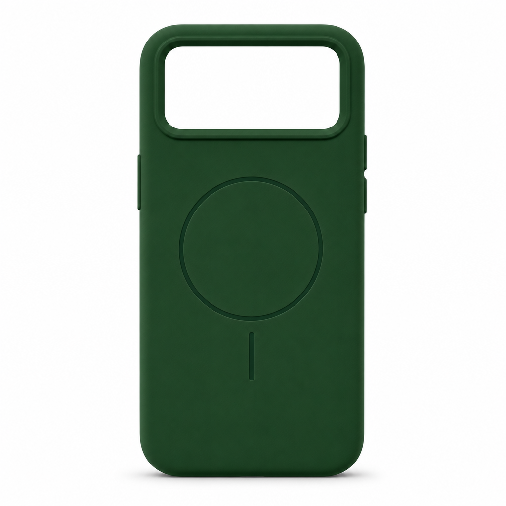 120 Pieces Magnetic Silicone Phone Cases with Raised Camera Protection, Green