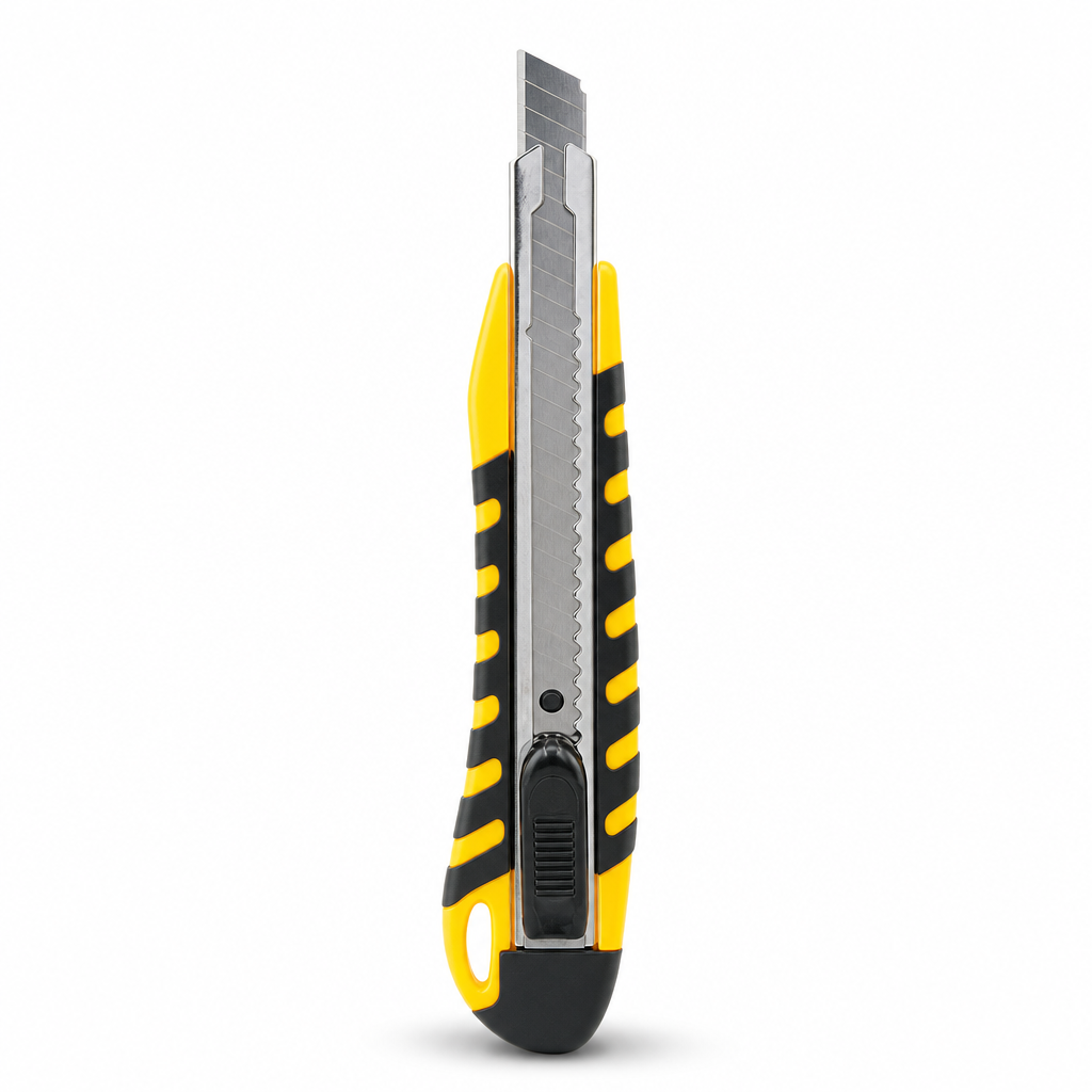 144 Pieces Utility Cutter, 9 mm Snap-Off Blade, Black and Yellow, 1 Piece