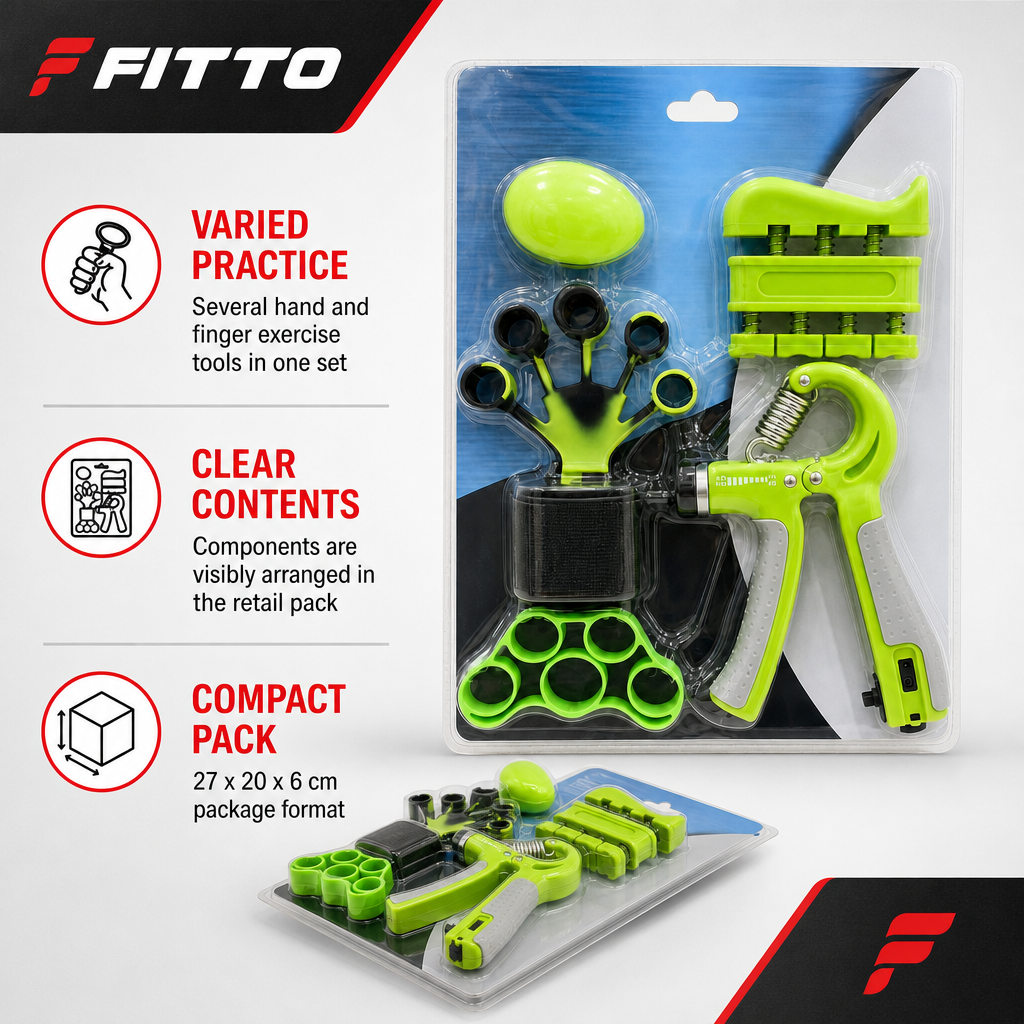 96 Pieces Hand Grip Strength Training Set, Multi-Tool Exercise Kit for Hand and Finger Workouts