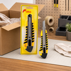 120 Pieces Utility Knives 18 mm Snap-Off Cutter, Black and Yellow, 1 Piece