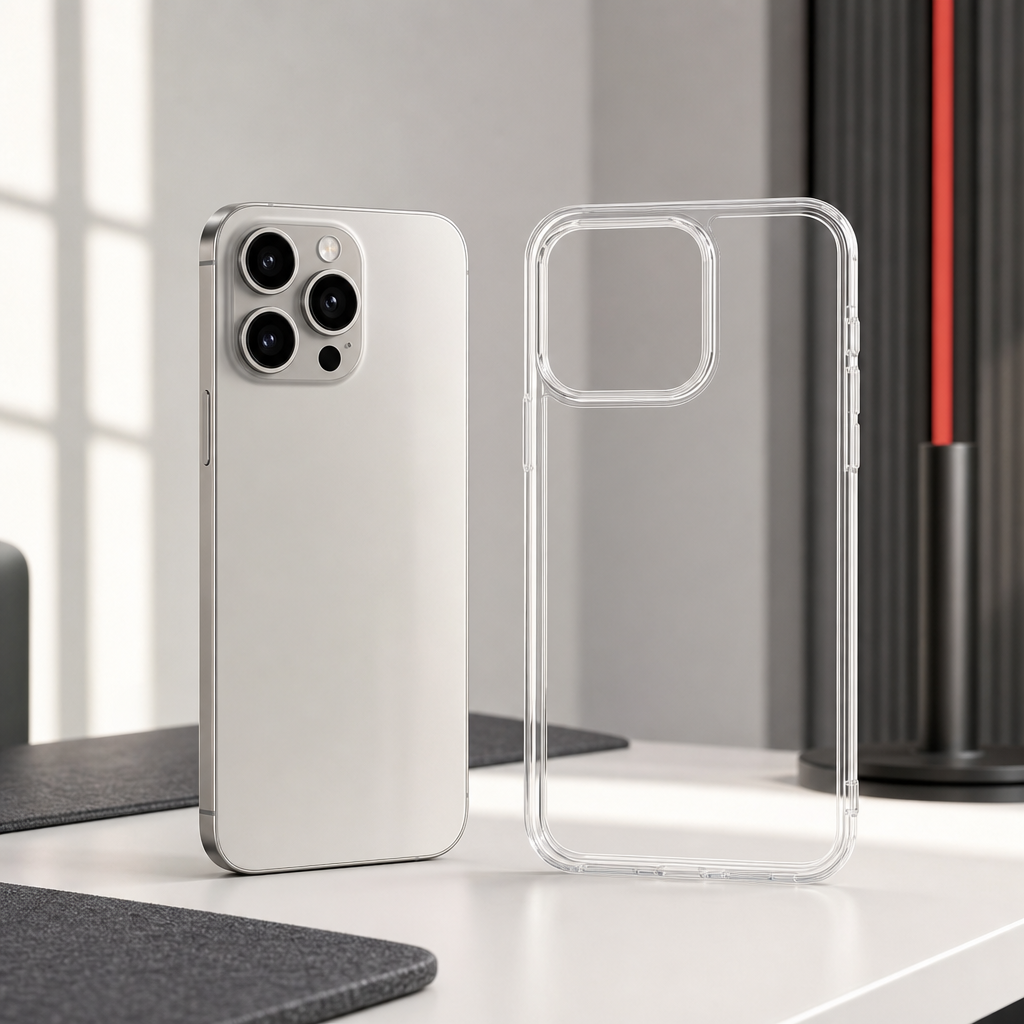 144 Pieces Transparent Phone Cases for 15 Pro Max with Raised Camera Frame