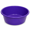 96 Pieces Round Plastic Wash Basin Size 15, Purple, 39 cm