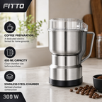 72 Pieces Electric Coffee Grinder, 600 ml Stainless Steel Chamber, 300 W, 1 Piece