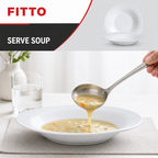 120 Pieces Soup Plate, White, 7.5 Inch, Round Shallow Bowl for Soups, Pasta and Everyday Table Serving