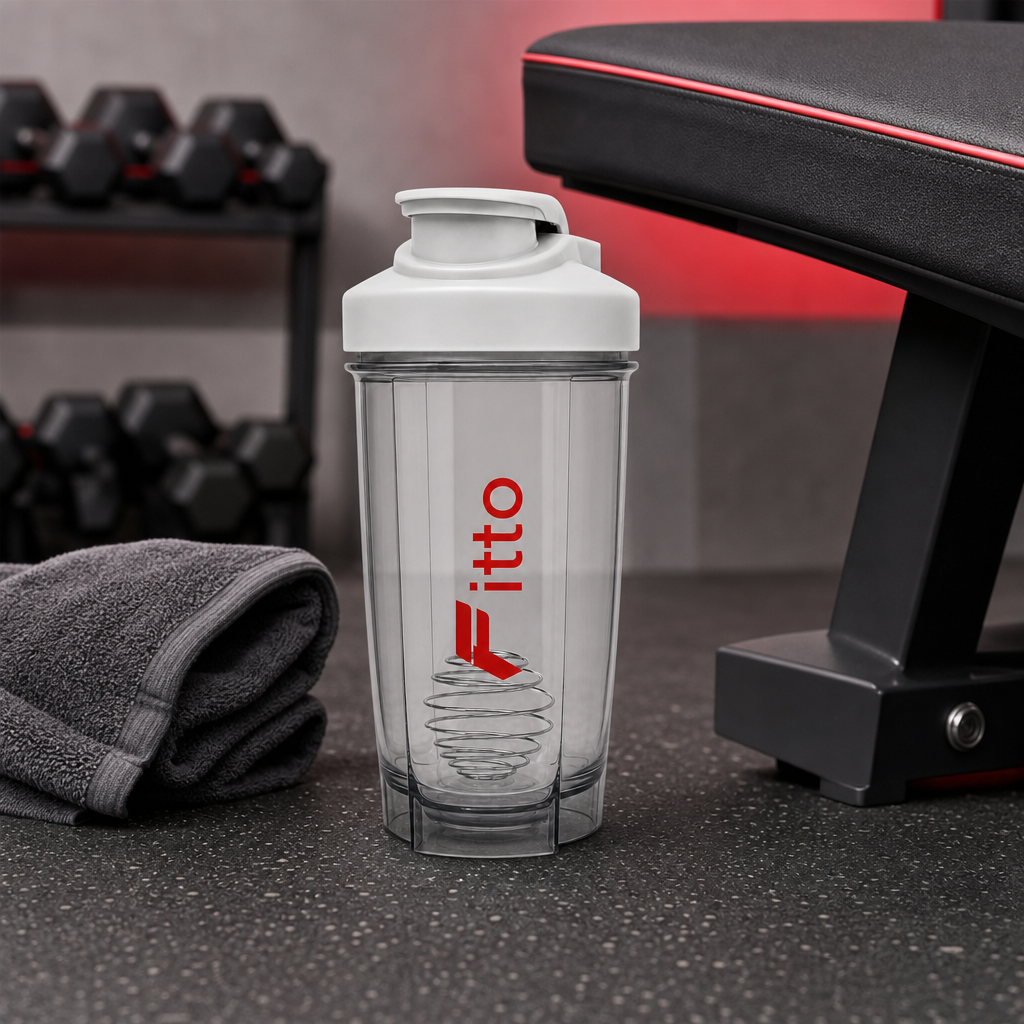 120 Pieces 500ml Shaker Bottle with Mixer Spring, Clear Sports Water Bottles for Fitness and Training