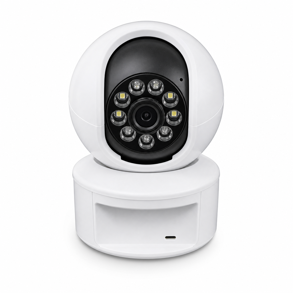 72 Pieces White Wi-Fi Smart Security Cameras with Night Vision LEDs, 1 Piece