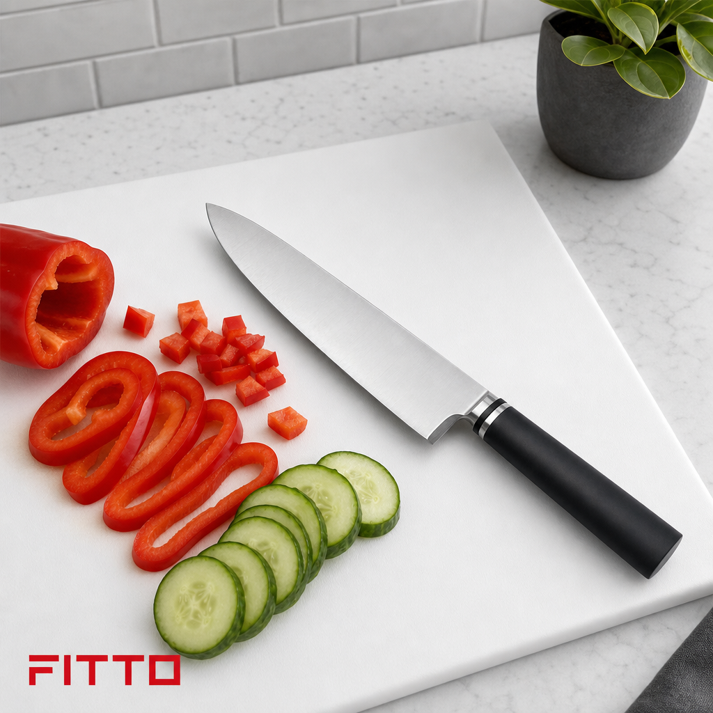 72 Pieces Chef's Knife 8 Inch, Single Kitchen Cutting Knife with Black Handle