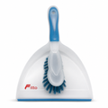 96 Pieces Dustpan and Brush Set, Transparent Pan with Assorted Colour Accents, 32 x 24 x 10 cm