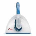 96 Pieces Dustpan and Brush Set, Transparent Pan with Assorted Colour Accents, 32 x 24 x 10 cm