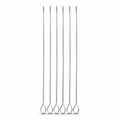96 Pieces Stainless Steel Barbecue Skewer Set, 6 Pieces, 75 cm