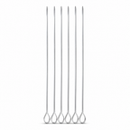 96 Pieces Stainless Steel Barbecue Skewer Set, 6 Pieces, 75 cm