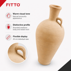 96 Pieces Natural Terracotta Amphora Vase with Handle, 20 cm