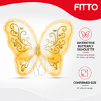 96 Pieces Butterfly Wings Costumes Accessory, Assorted Colour, 47 x 36 cm, 1 Piece