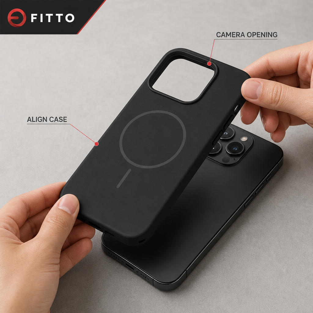 120 Pieces Silicone Magnetic Phone Cases with Raised Camera Protection for 13-Series Smartphone, Black
