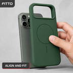 120 Pieces Silicone Magnetic Phone Cases with Raised Camera Protection for 17 Pro, Green