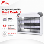 60 Pieces 20 W Electric UV Pest Killer, White, 1 Piece, 45 x 30 x 12 cm