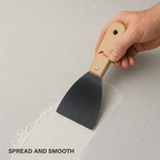 144 Pieces 3 Inch Putty Knife Paint Scraper with Wooden Handle, Natural Wood and Black, 1 Piece