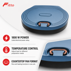 48 Pieces Electric Baking Pans, 1800 W, Temperature Control, Blue, 1 Piece