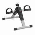 48 Pieces Pedal Exerciser for Arm and Leg Movement Black Grey 1 Piece, Adjustable Resistance and LCD Display