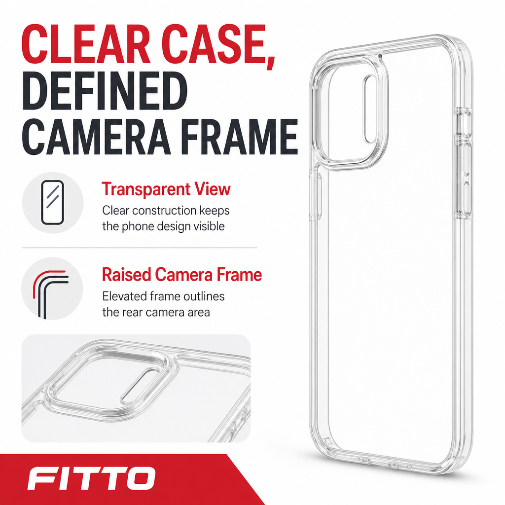 144 Pieces Transparent Phone Cases with Raised Camera Frame for A55 Smartphone