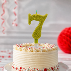 240 Pieces Sparkling Number 7 Cake Candle, Assorted Colour, 3 in, 1 Piece